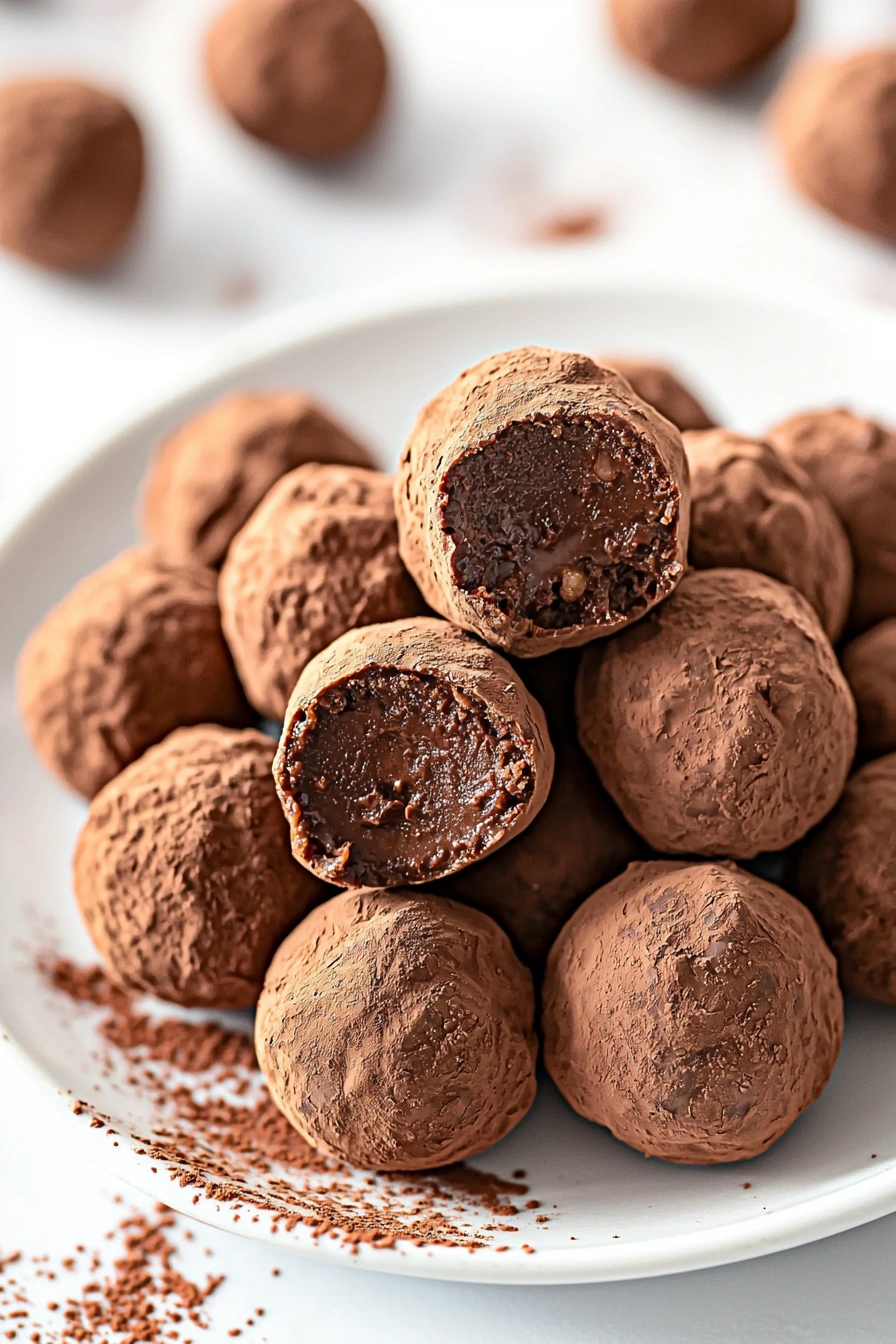 Healthy Chocolate Chickpea Truffles