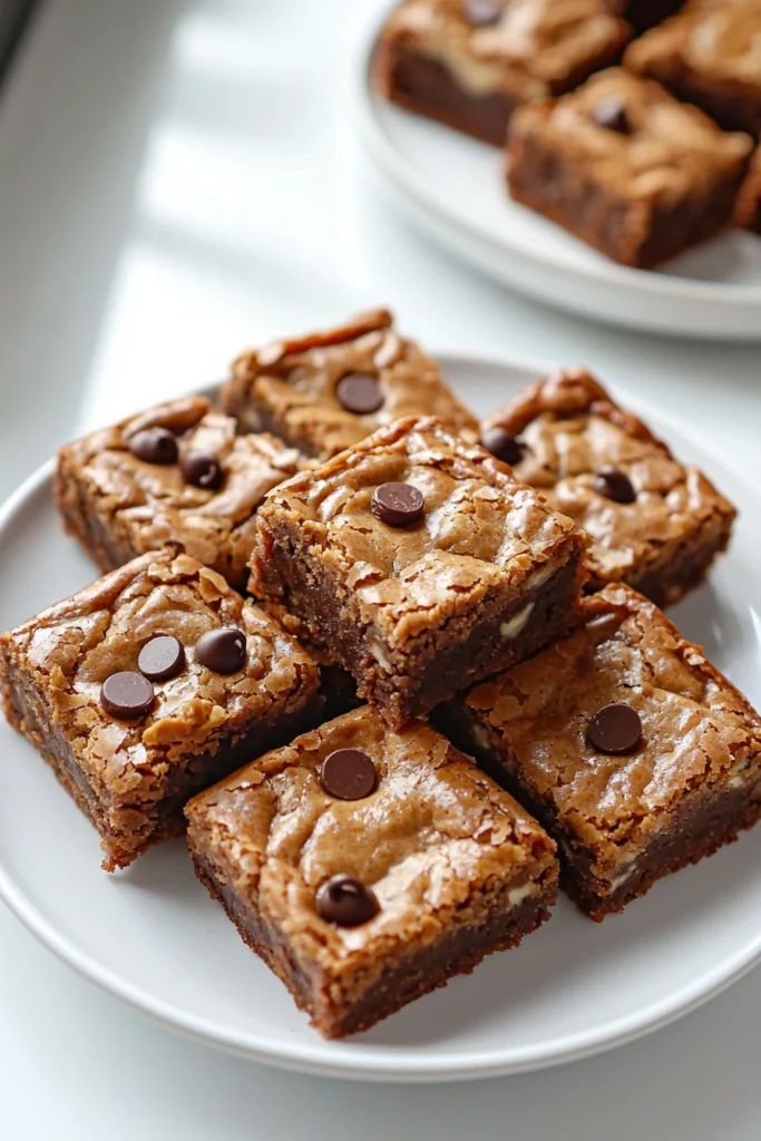 Healthy Peanut Butter Greek Yogurt Breakfast Blondies