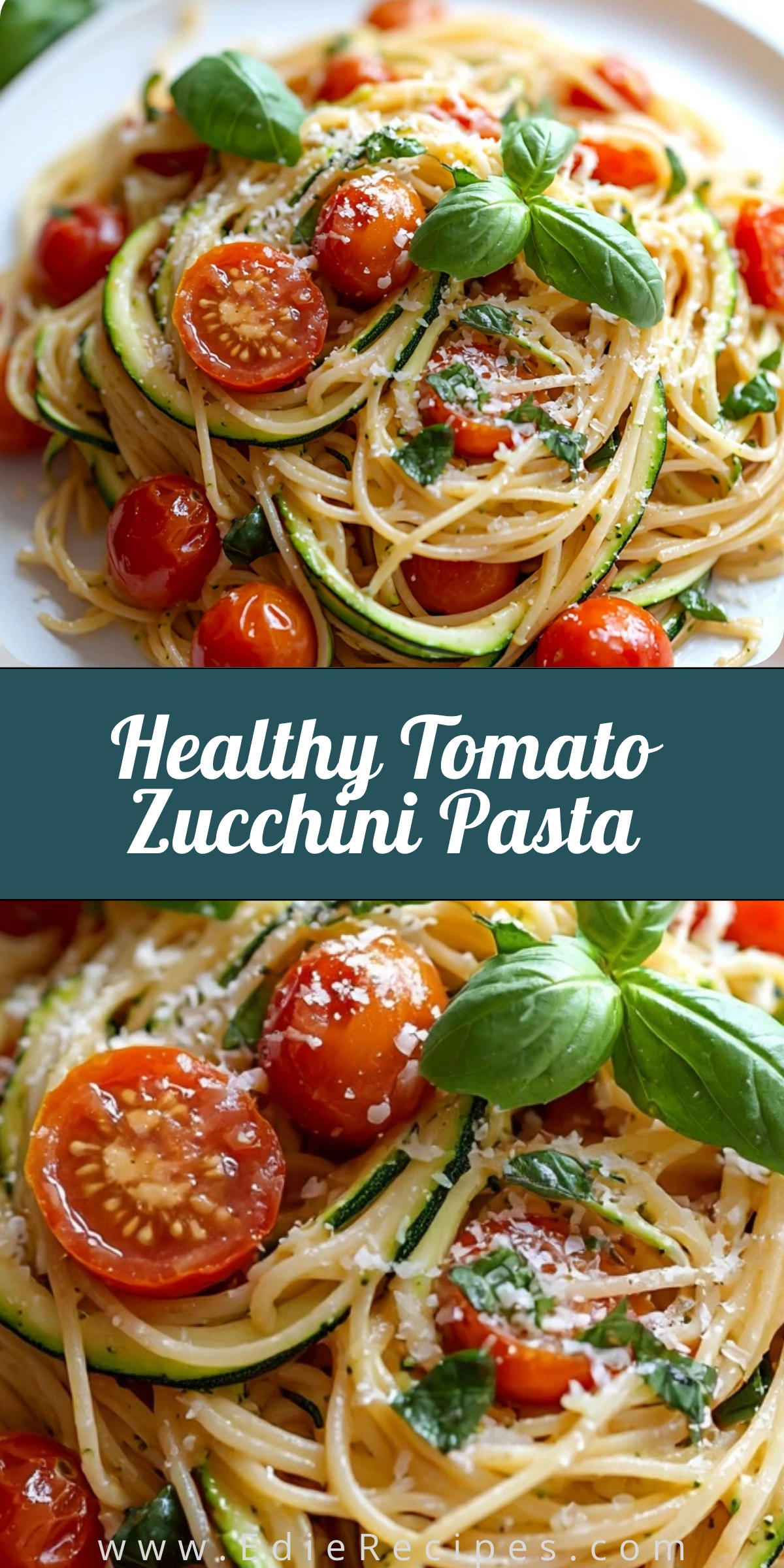 Healthy Tomato Zucchini Pasta
