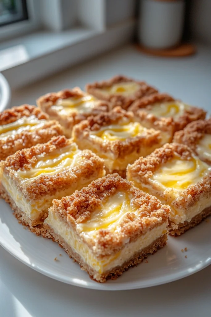 Lemon Cheesecake Crumb Bars