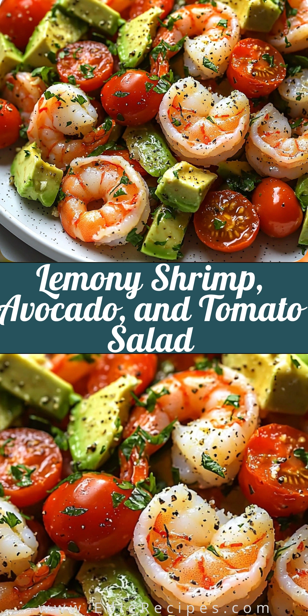 Lemony Shrimp, Avocado, and Tomato Salad