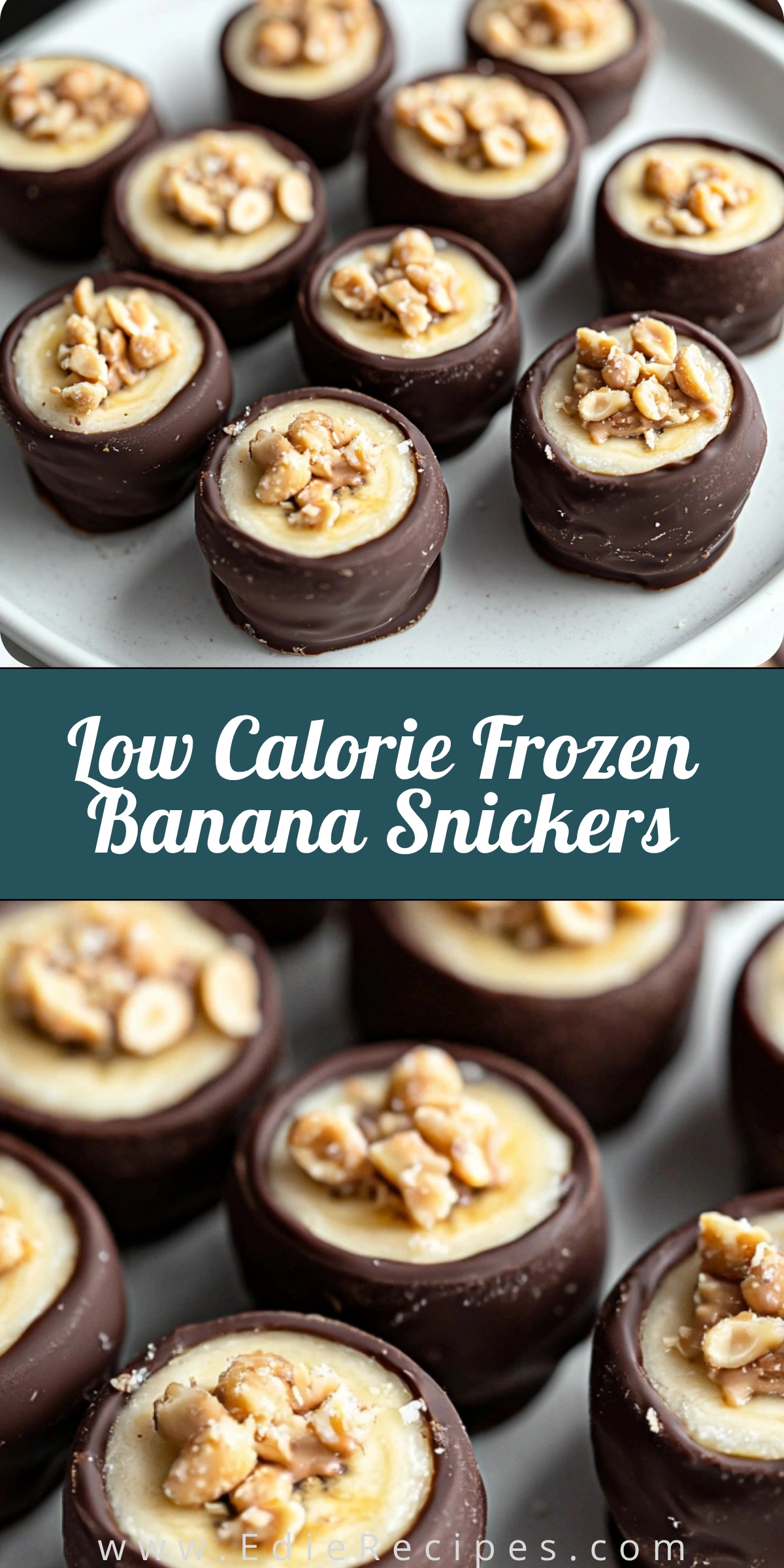 Low Calorie Frozen Banana Snickers
