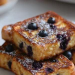 Overnight Lemon Blueberry French Toast