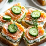 Quick Easter Smoked Salmon Tea Sandwiches