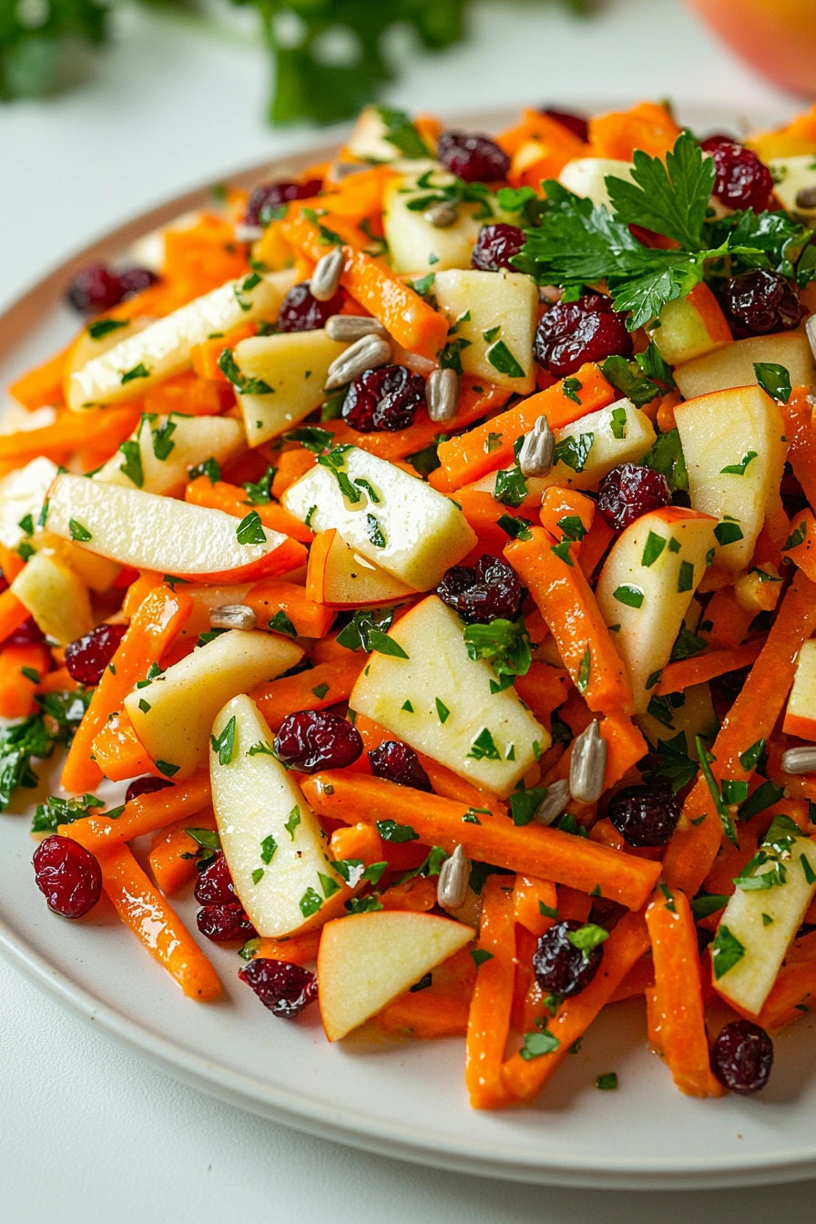 Refreshing Apple Cranberry Carrot Salad