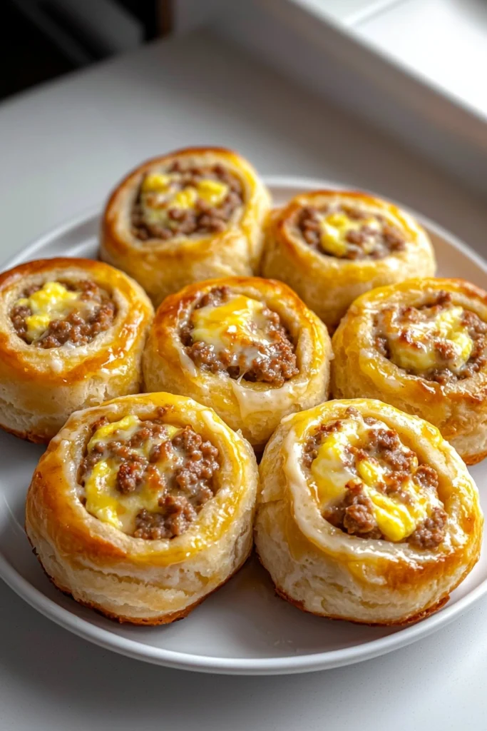 Sausage and Egg Breakfast Rolls