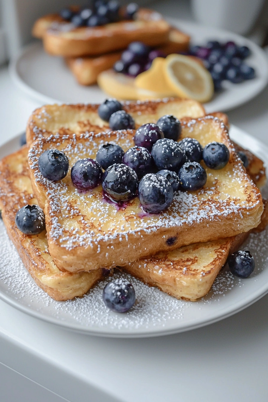Sheet-Pan Lemon-Blueberry French Toast