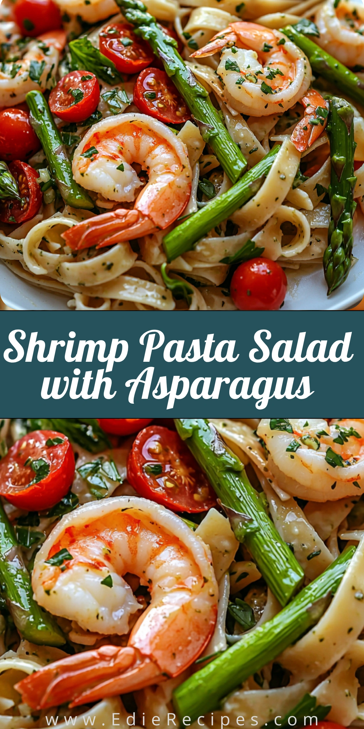 Shrimp Pasta Salad with Asparagus
