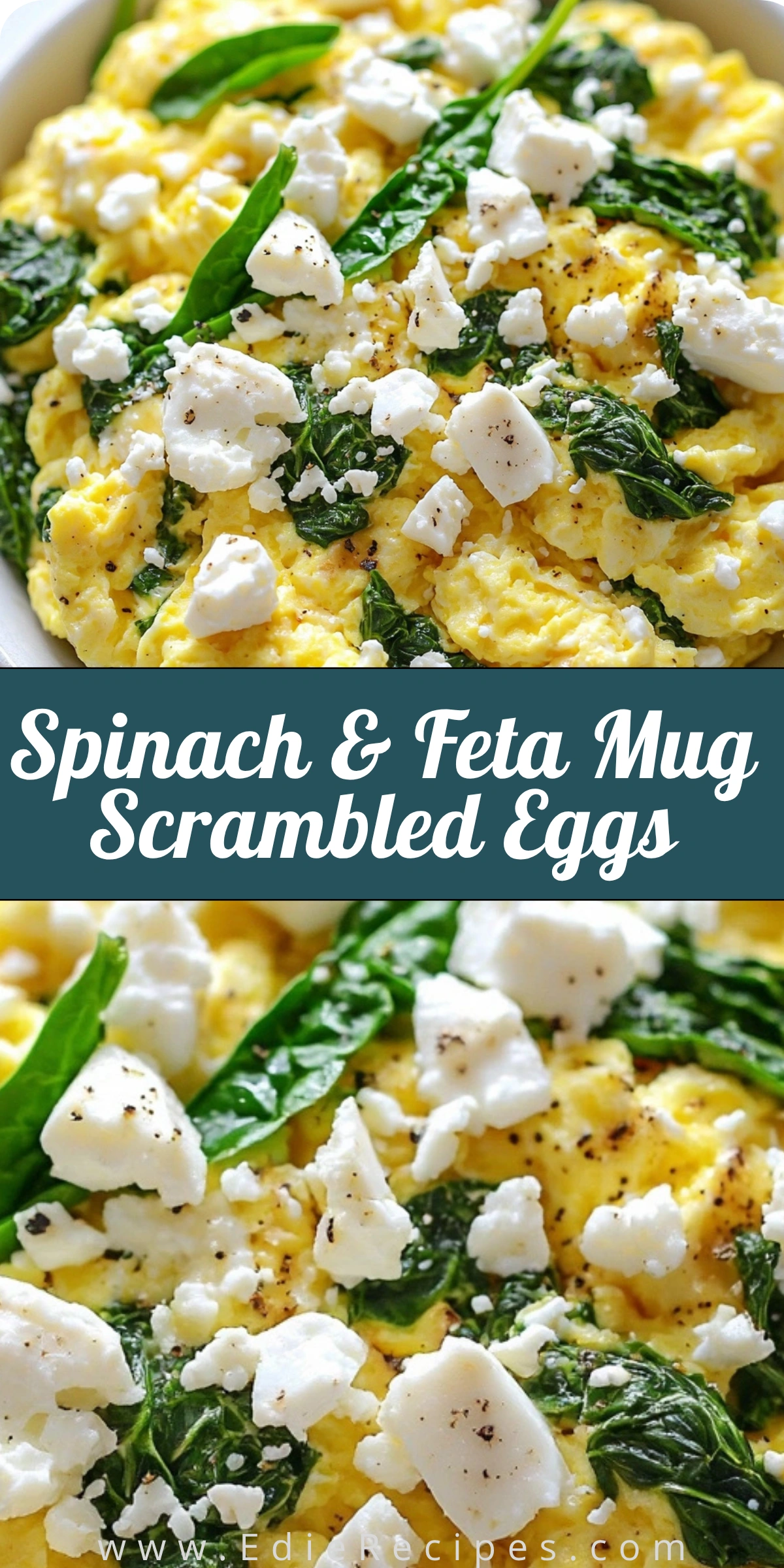 Spinach & Feta Mug Scrambled Eggs