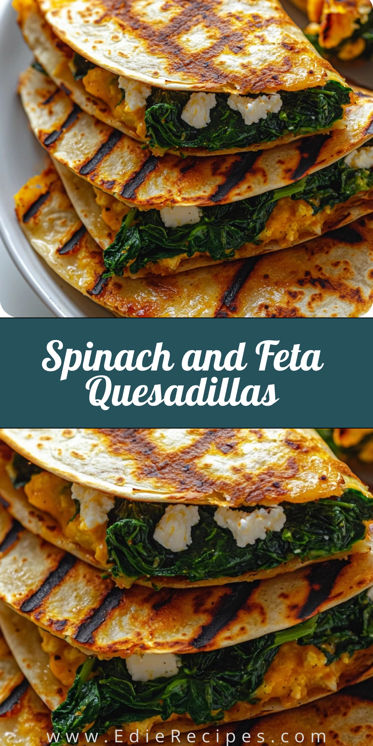 Spinach and Feta Quesadillas