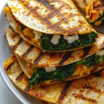 Spinach and Feta Quesadillas