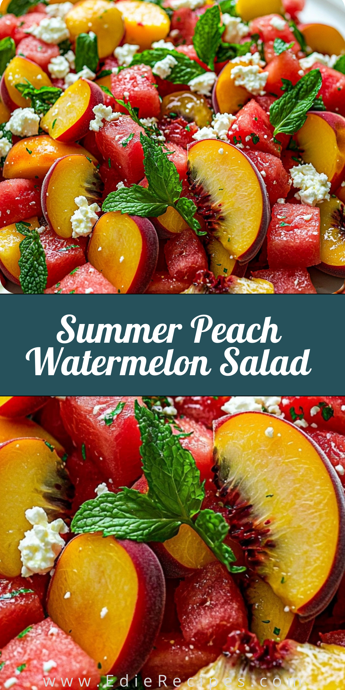 Summer Peach Watermelon Salad