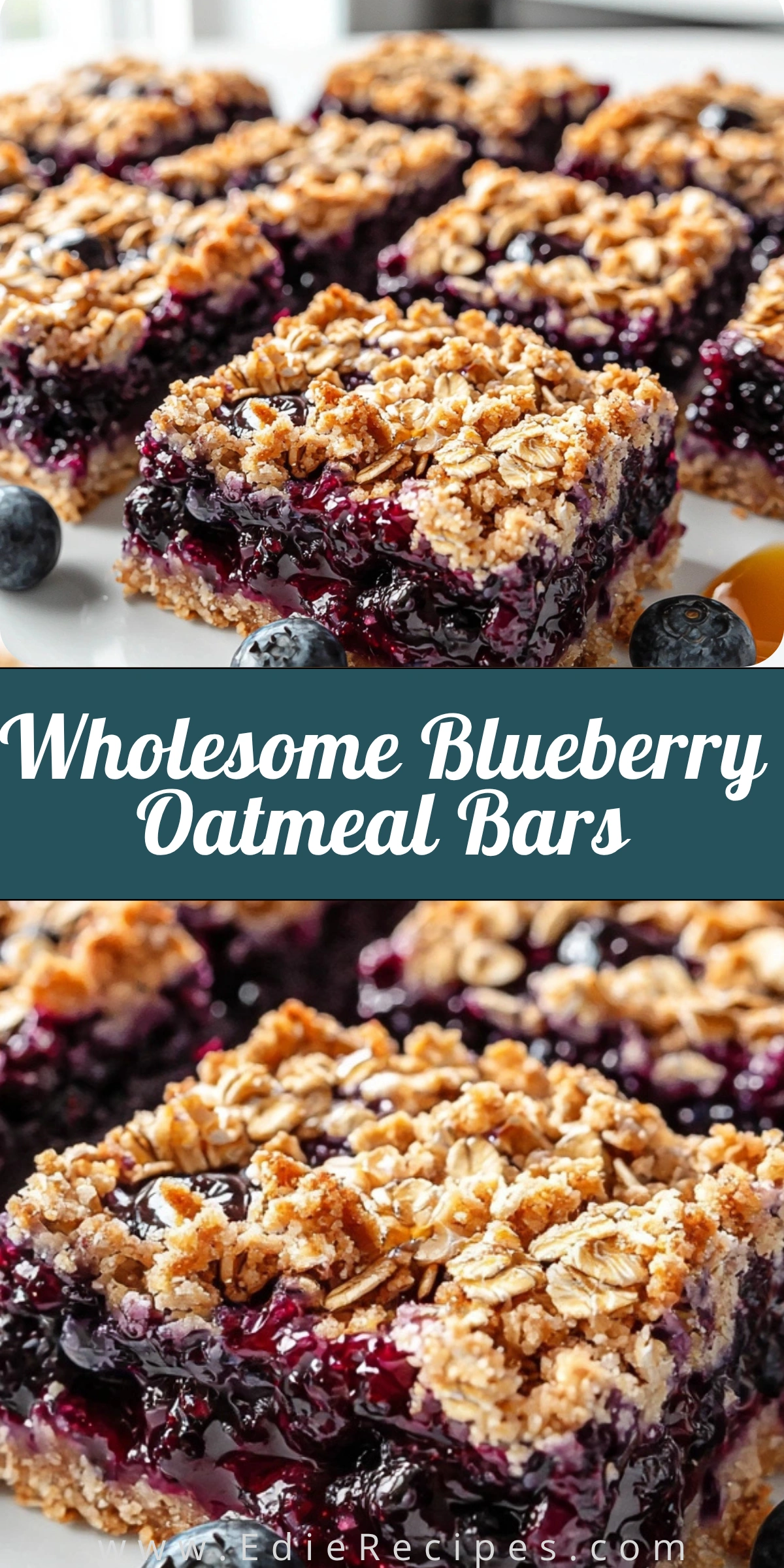 Wholesome Blueberry Oatmeal Bars