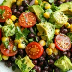 Avocado Lime Black Bean Salad