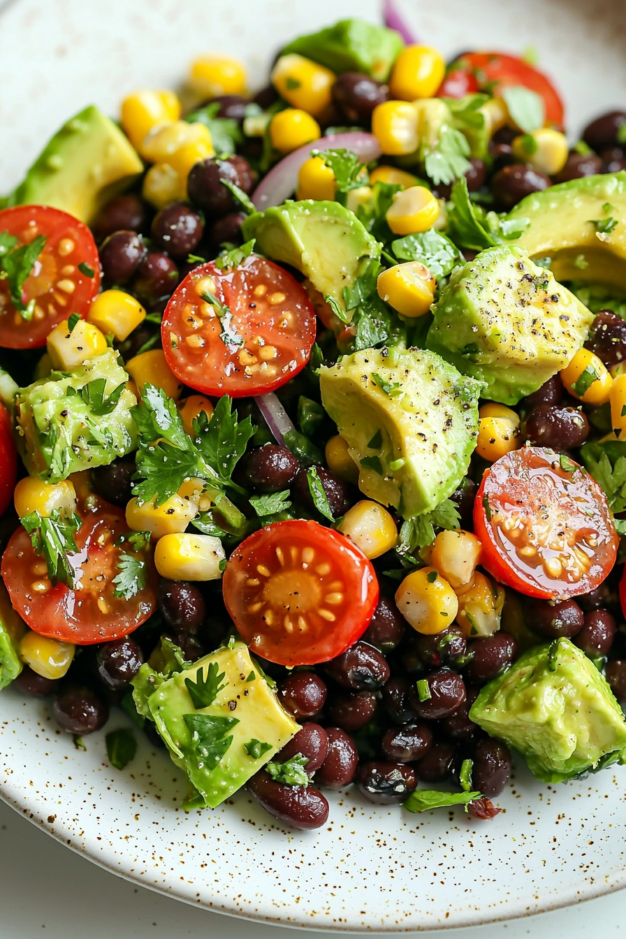Avocado Lime Black Bean Salad