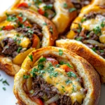 Cheesesteak-Stuffed Garlic Bread