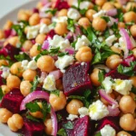Chickpea Beet Feta Salad