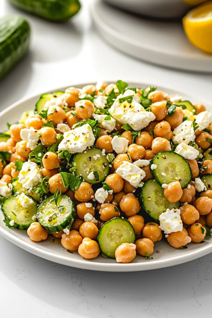 Chickpea Cucumber Salad