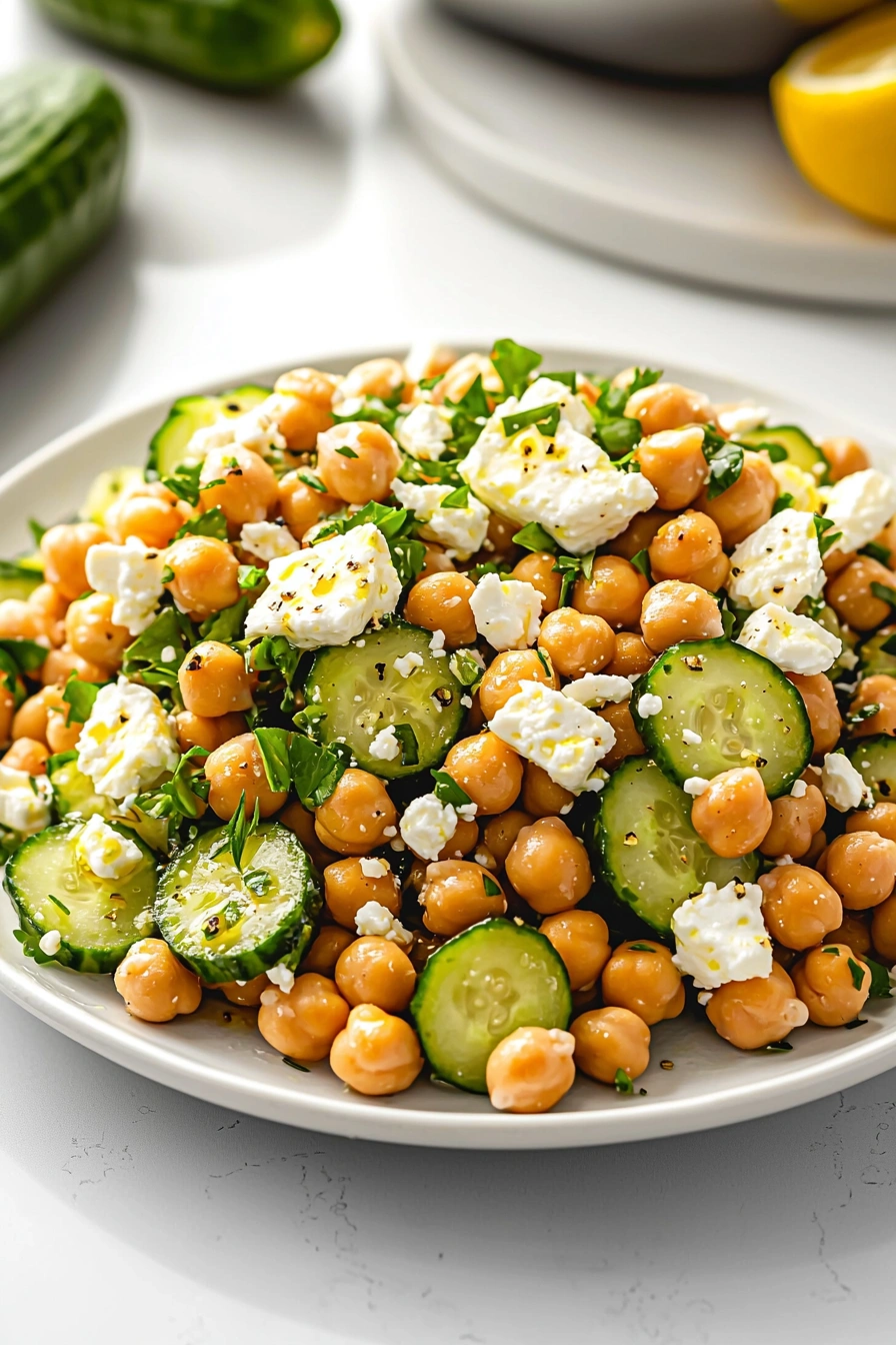 Chickpea Cucumber Salad
