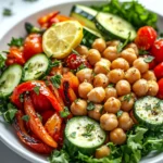 Chickpeas and Veggie Bowl