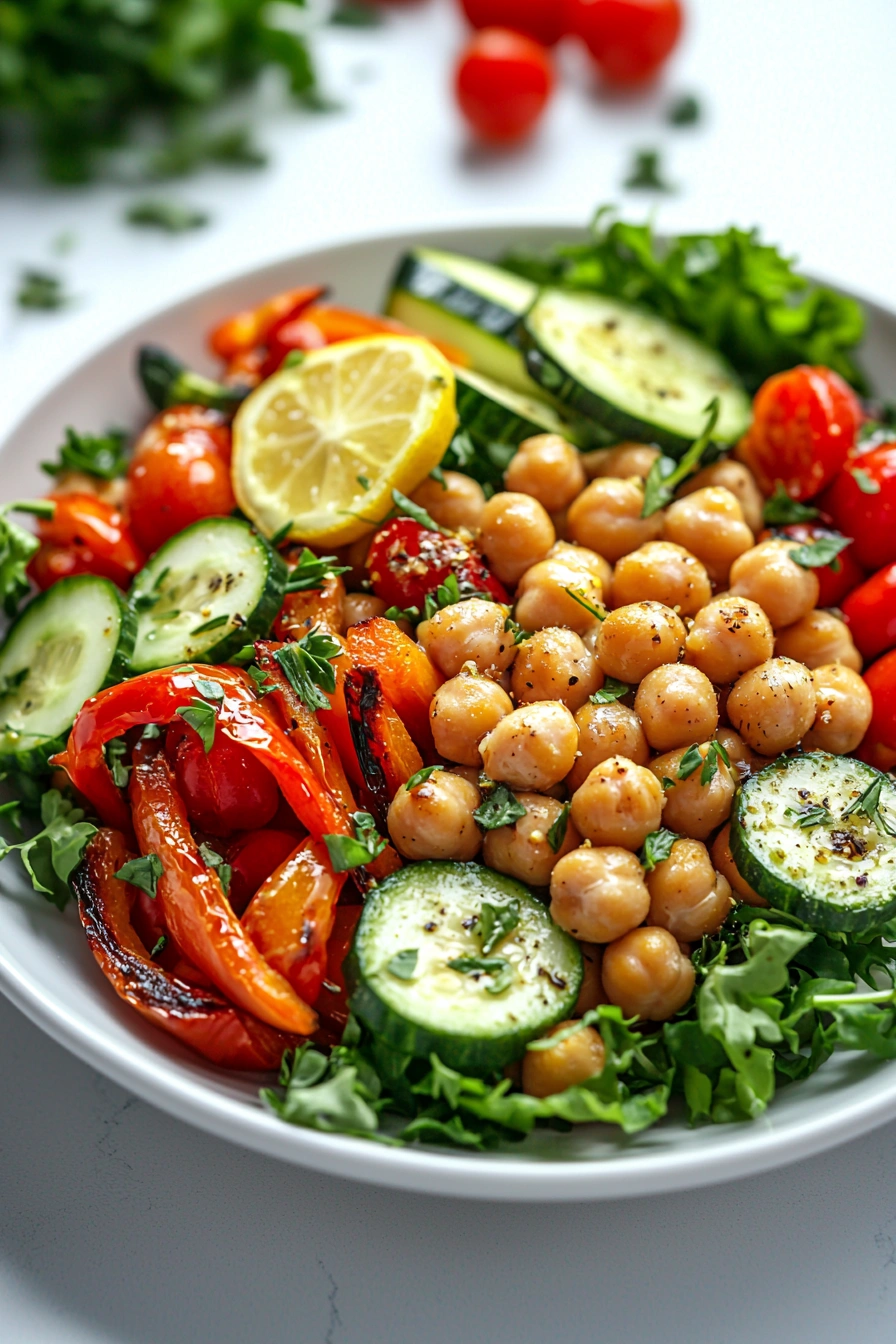 Chickpeas and Veggie Bowl
