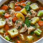 Comforting Chicken Soup with Potatoes