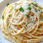 Creamy Garlic Parmesan Spaghetti