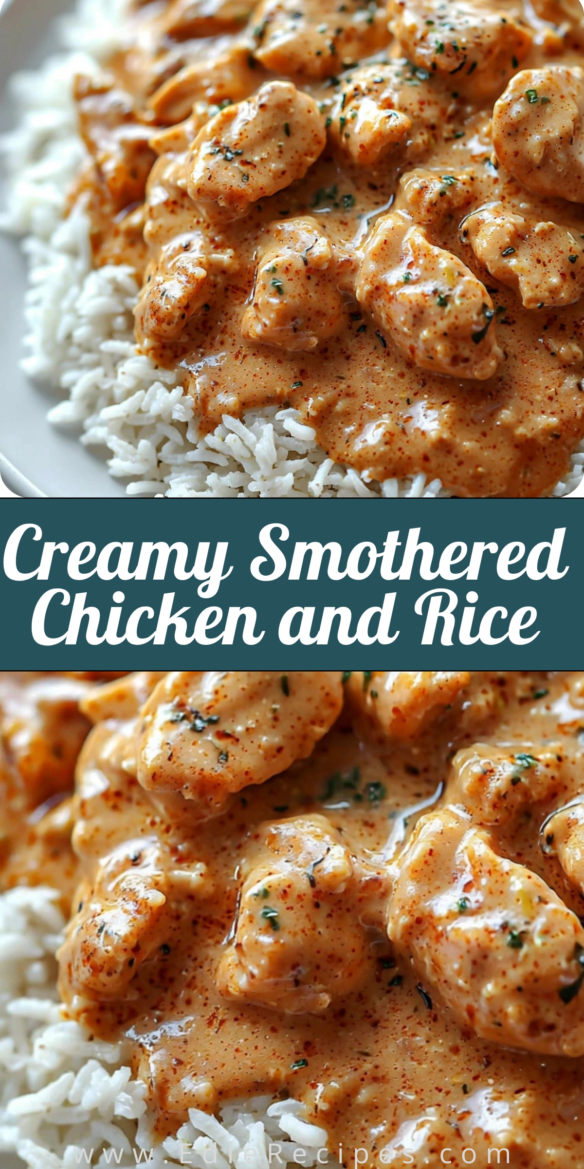 Creamy Smothered Chicken and Rice