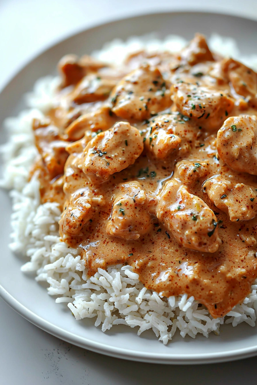 Creamy Smothered Chicken and Rice