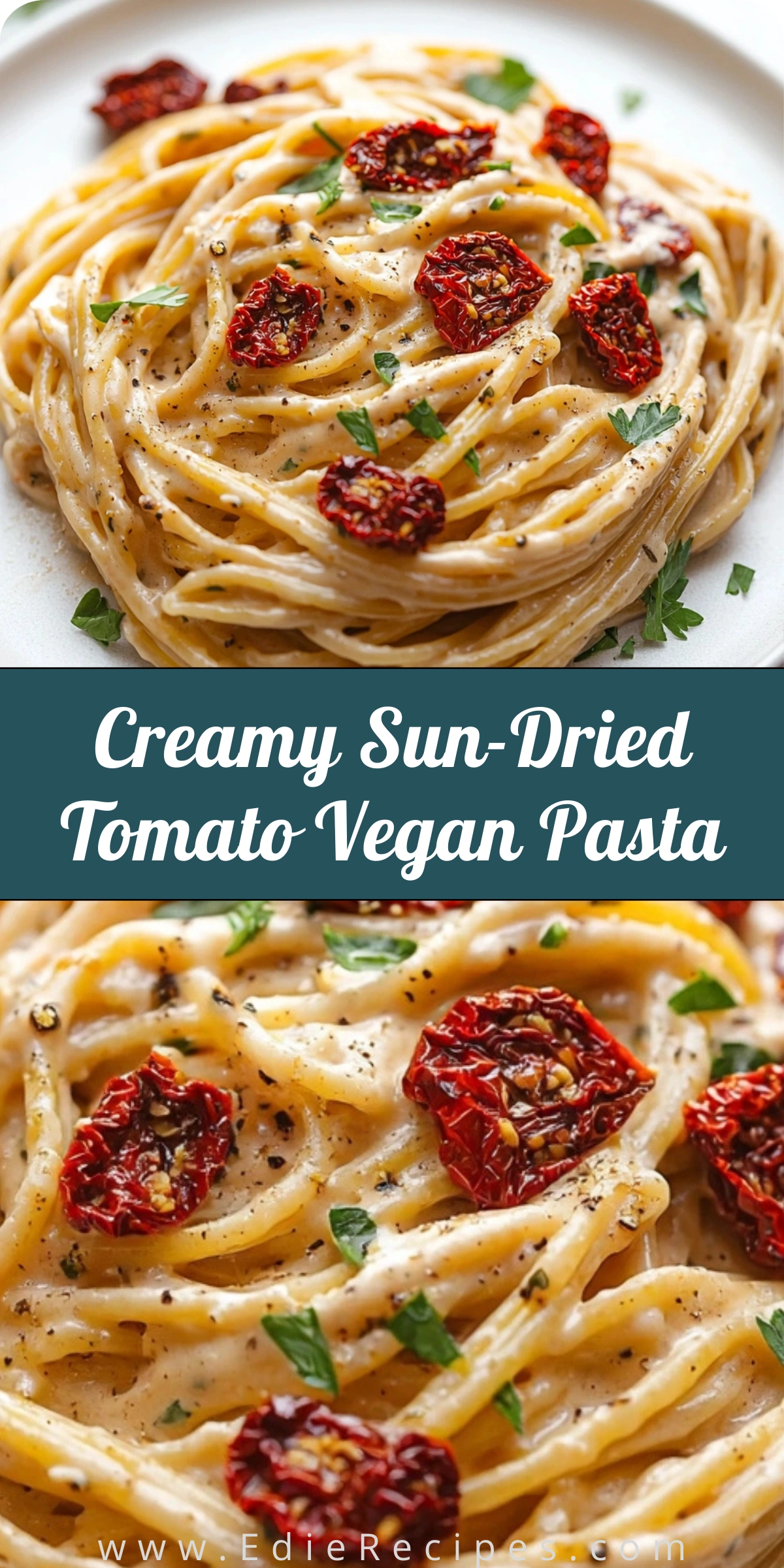 Creamy Sun-Dried Tomato Vegan Pasta