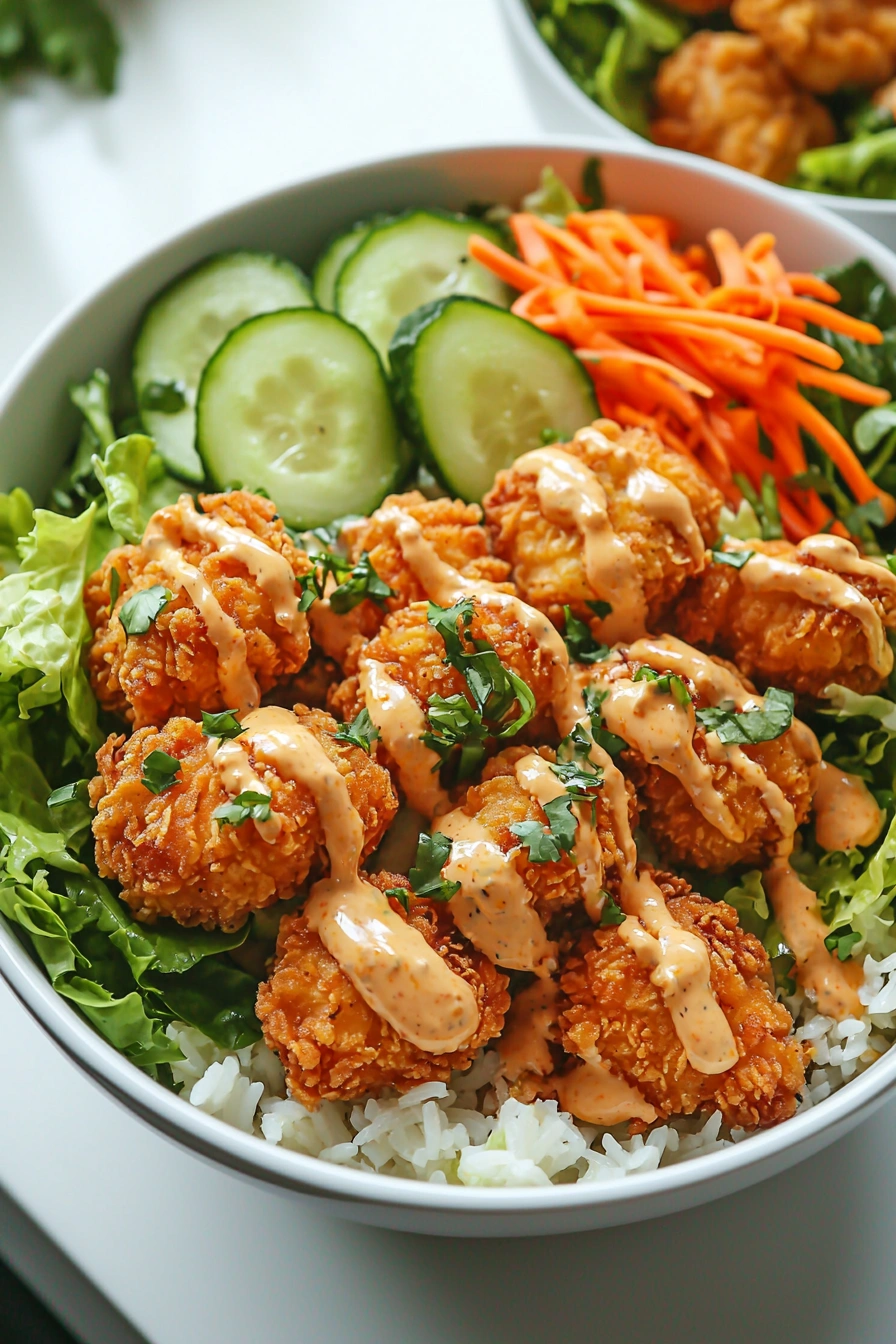 Crispy Bang Bang Chicken Bowl