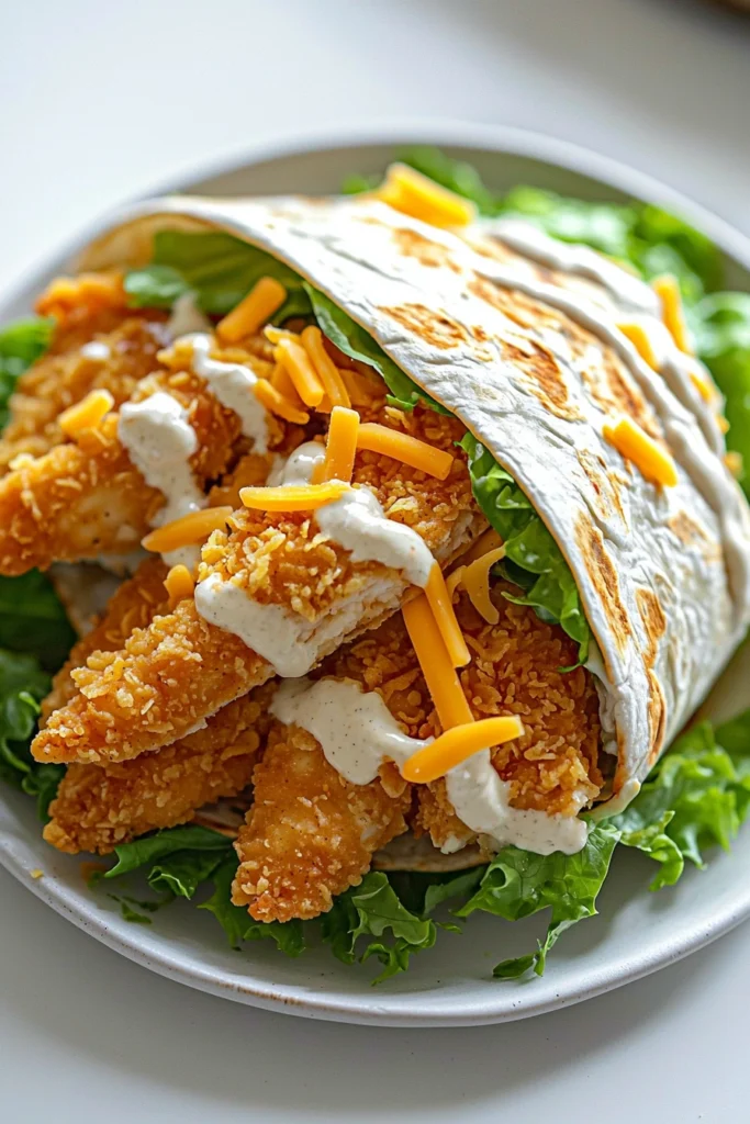 Crispy Chicken Ranch Snack Wrap