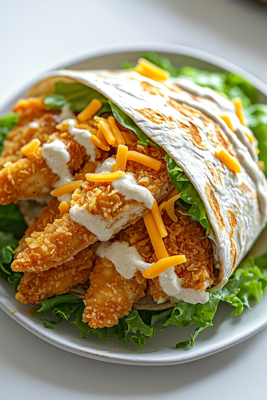 Crispy Chicken Ranch Snack Wrap