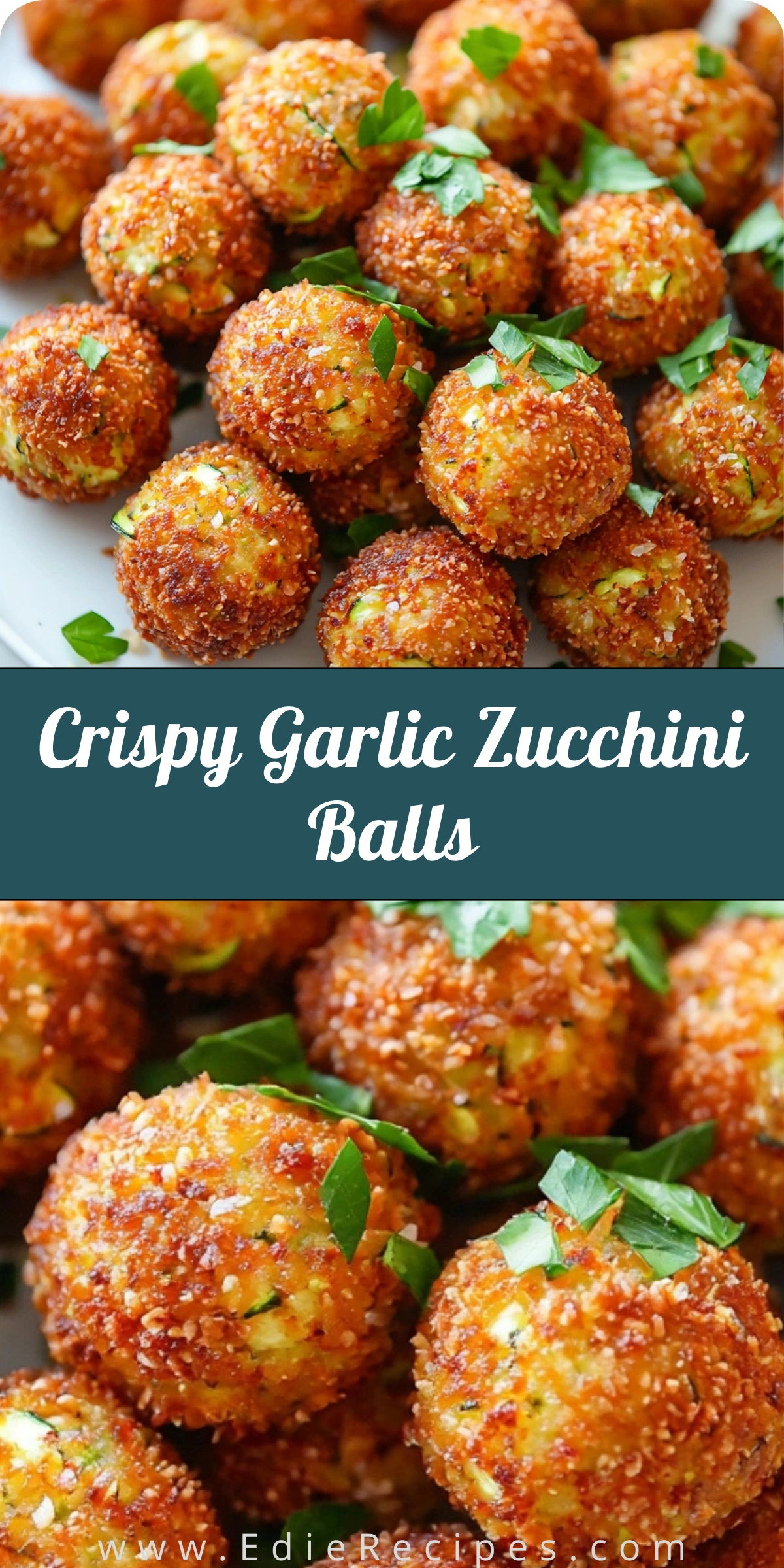 Crispy Garlic Zucchini Balls