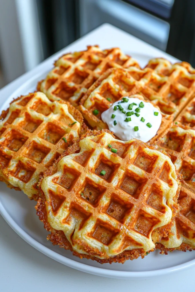 Crispy Hash Brown Waffles