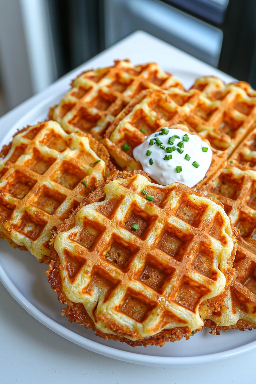 Crispy Hash Brown Waffles