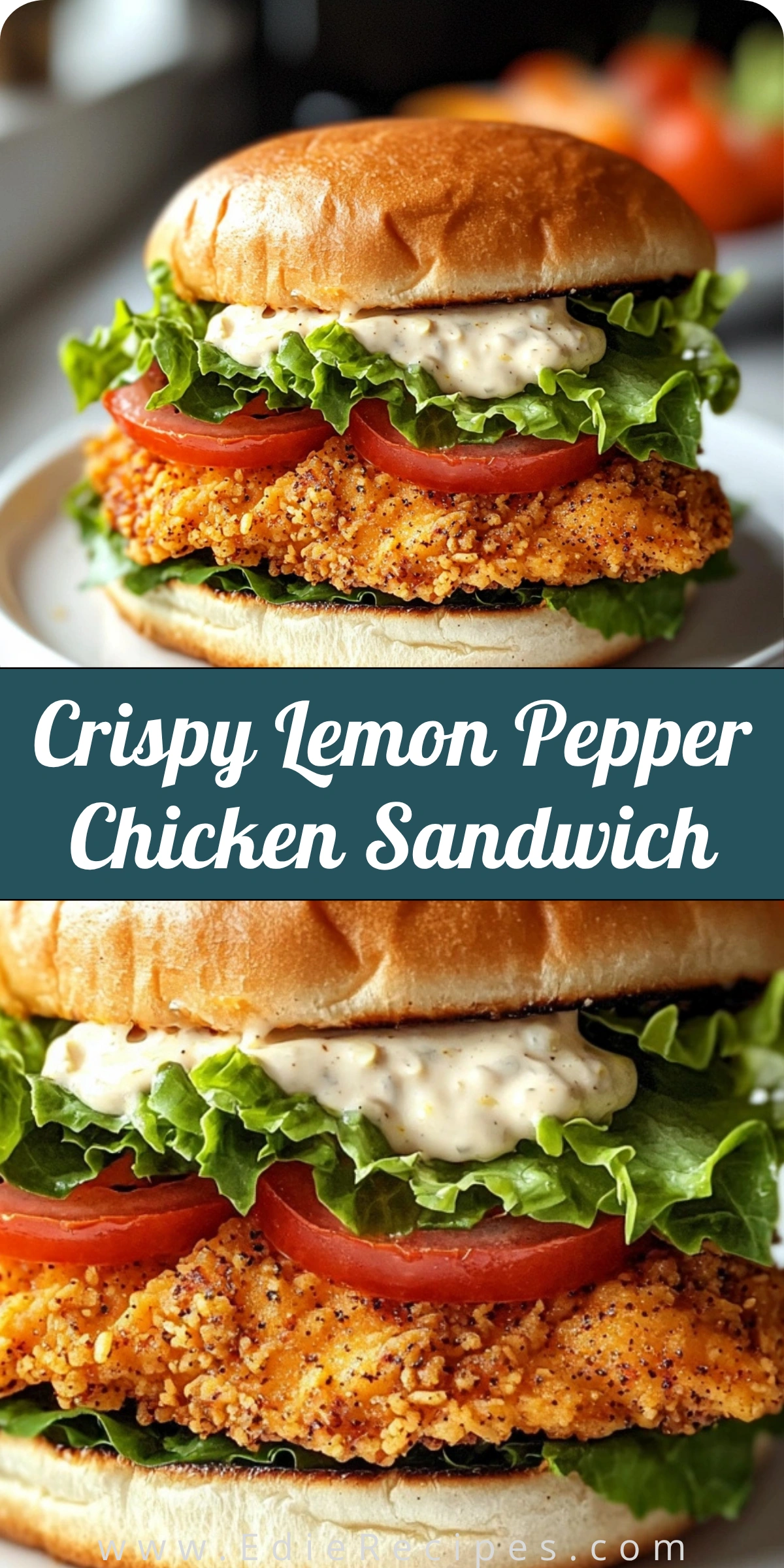 Crispy Lemon Pepper Chicken Sandwich