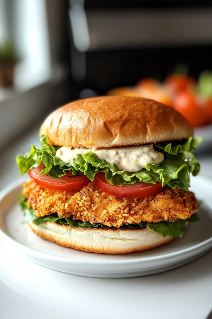 Crispy Lemon Pepper Chicken Sandwich