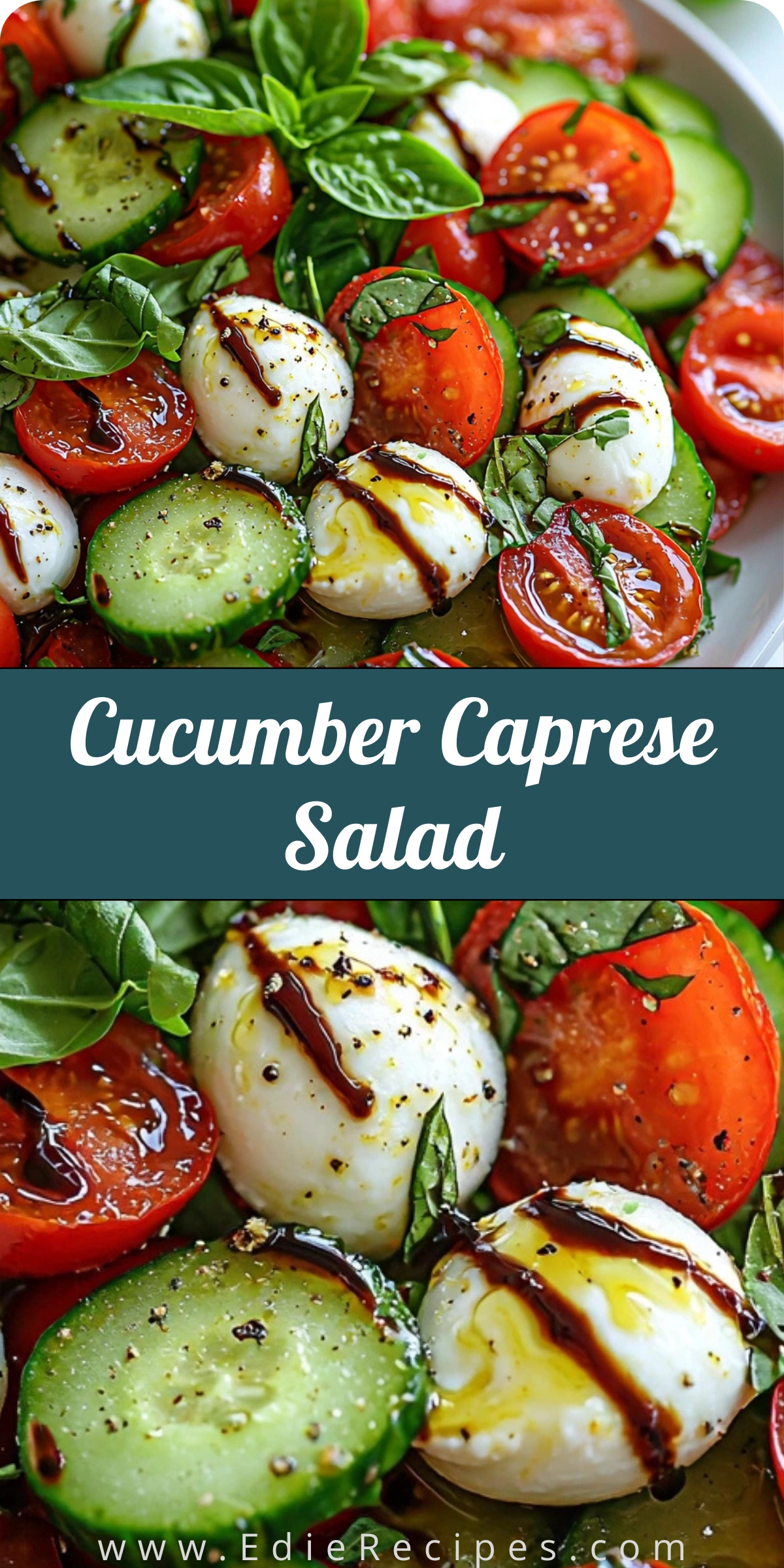 Cucumber Caprese Salad