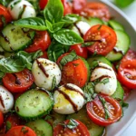 Cucumber Caprese Salad