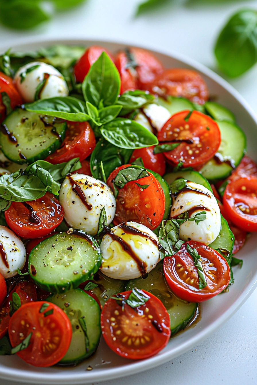 Cucumber Caprese Salad