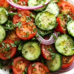 Cucumber Onion Tomato Salad