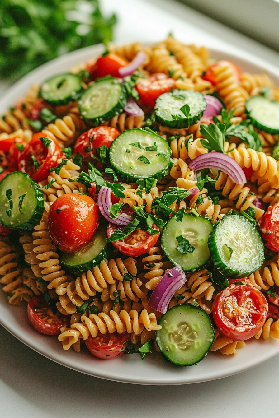 Cucumber Pasta Salad
