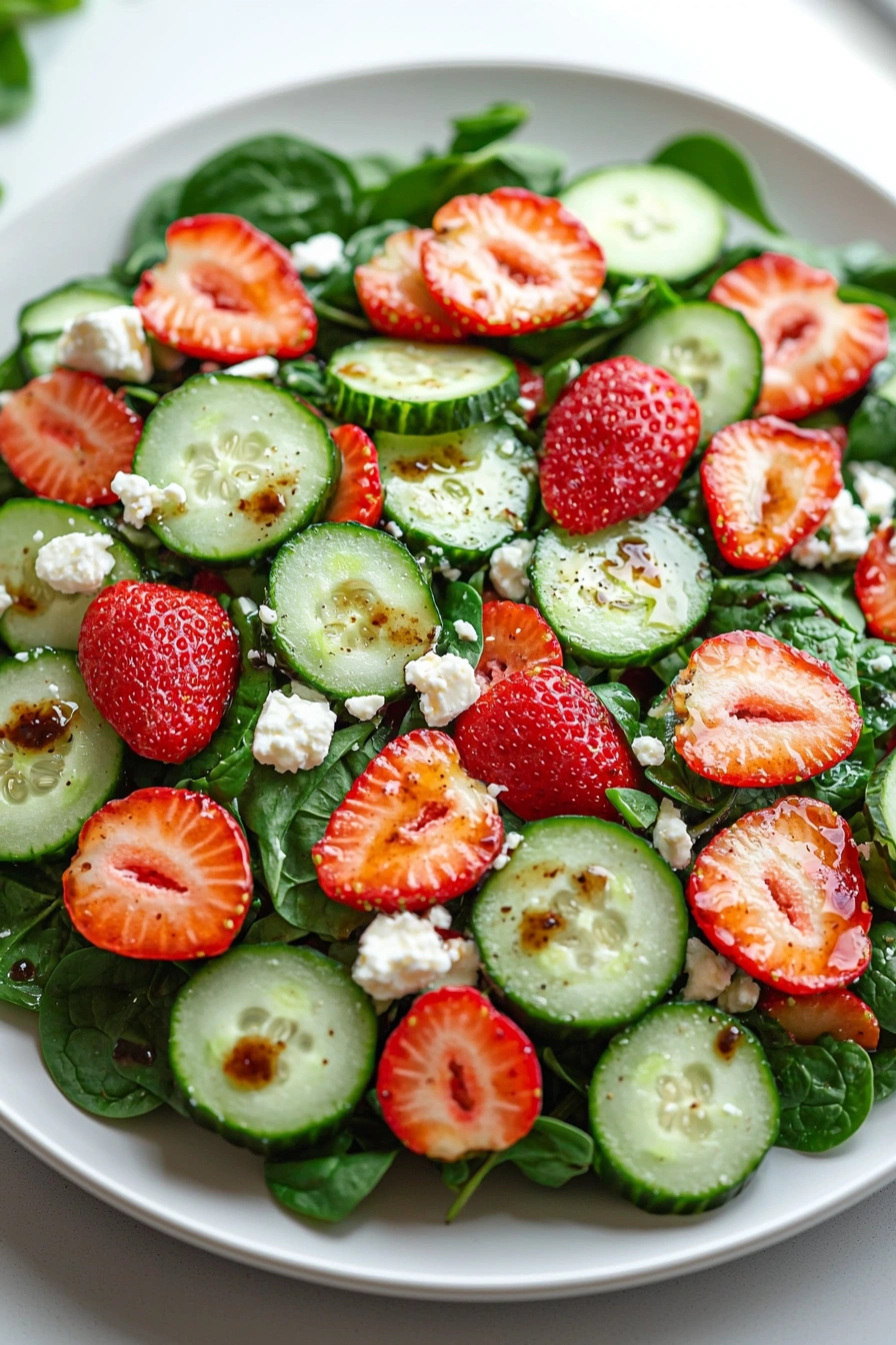 Cucumber Strawberry Salad