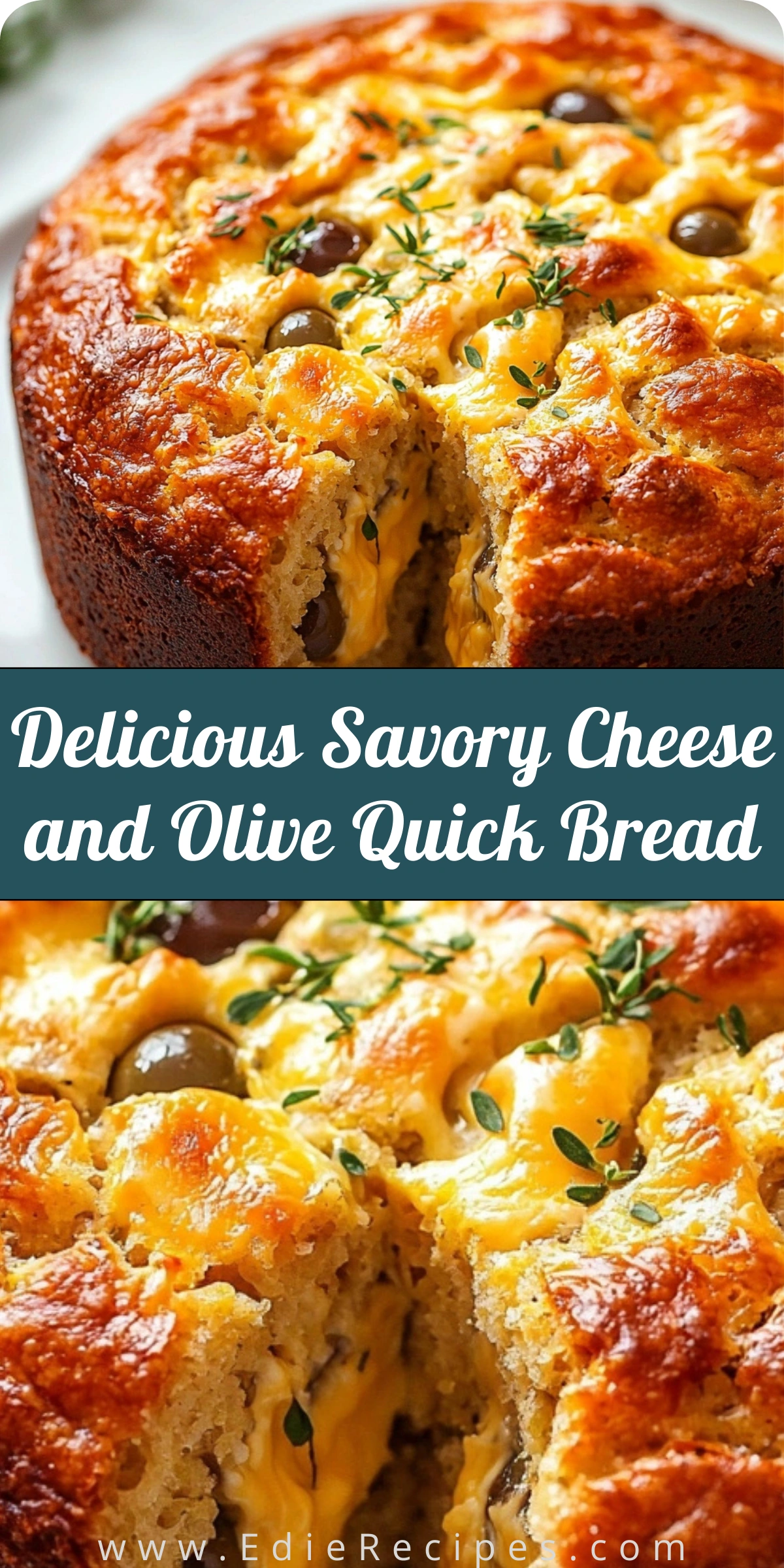 Delicious Savory Cheese and Olive Quick Bread