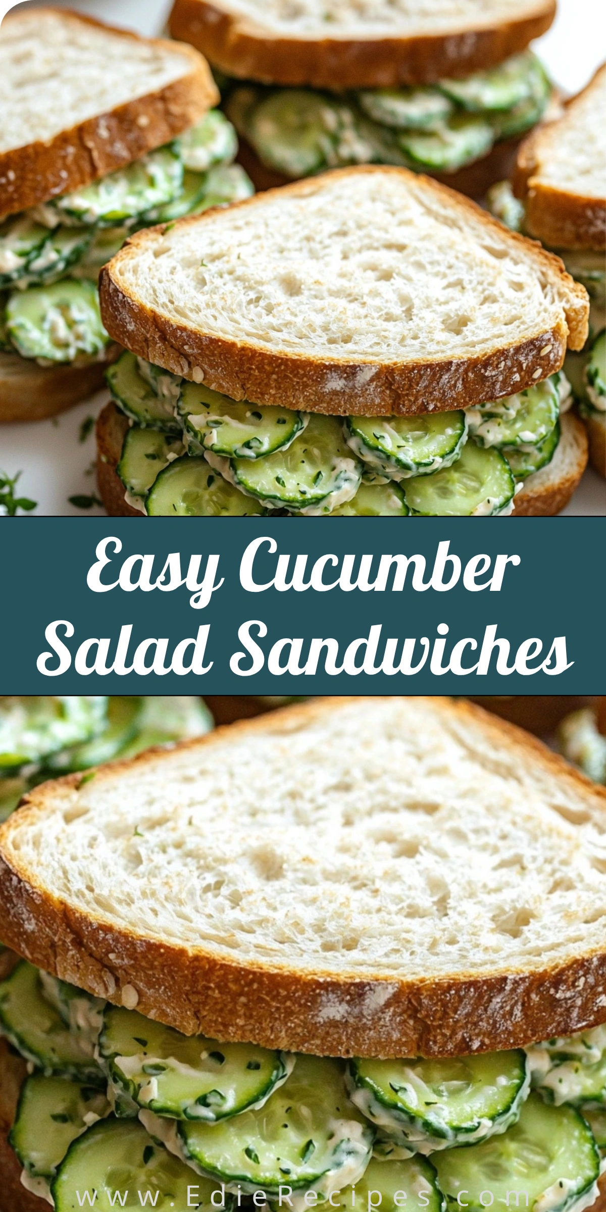 Easy Cucumber Salad Sandwiches