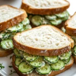 Easy Cucumber Salad Sandwiches