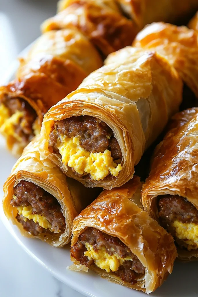 Easy Sausage Egg & Cheese Roll-Ups