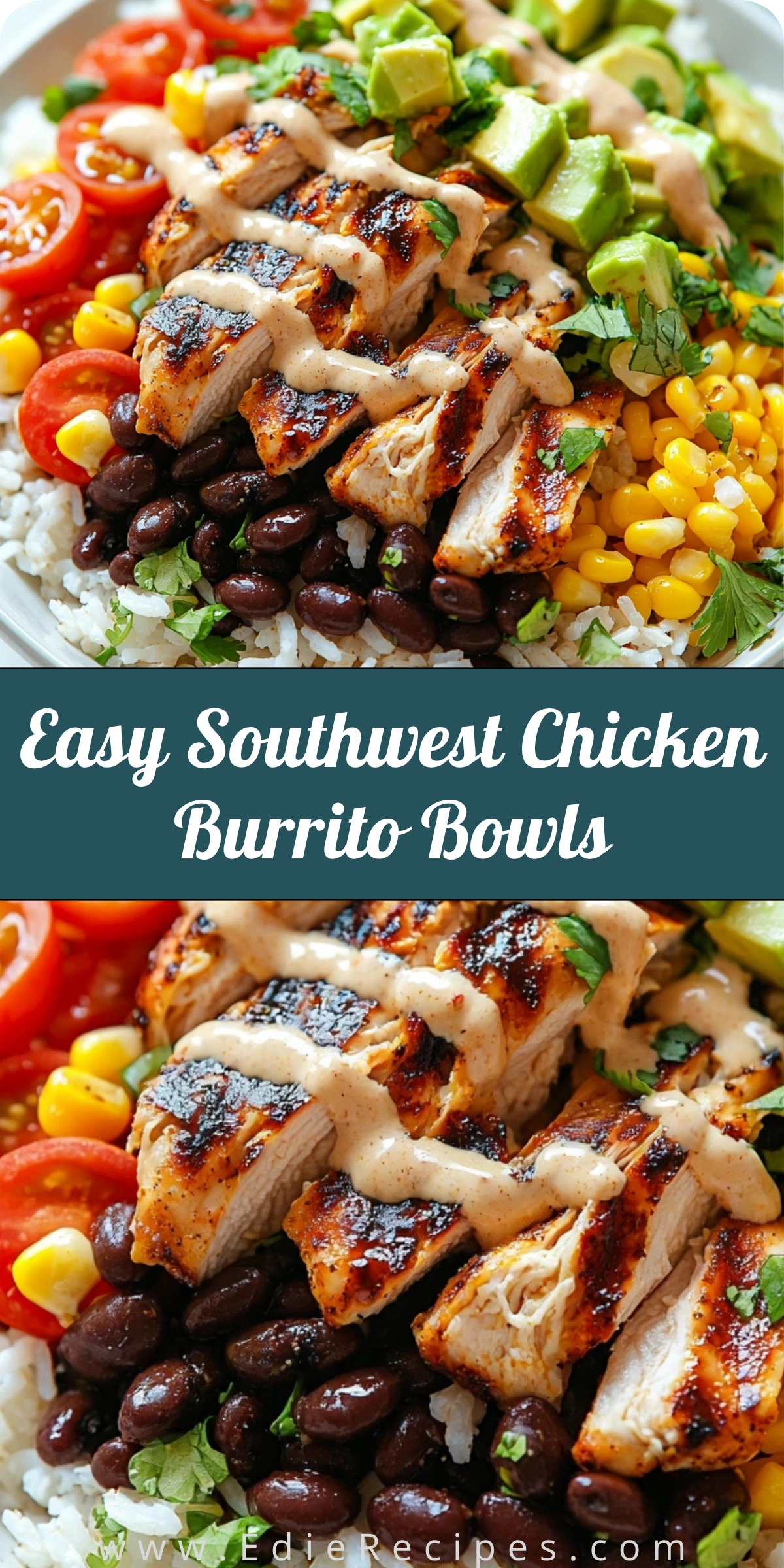 Easy Southwest Chicken Burrito Bowls