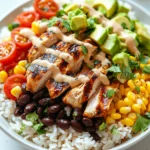 Easy Southwest Chicken Burrito Bowls